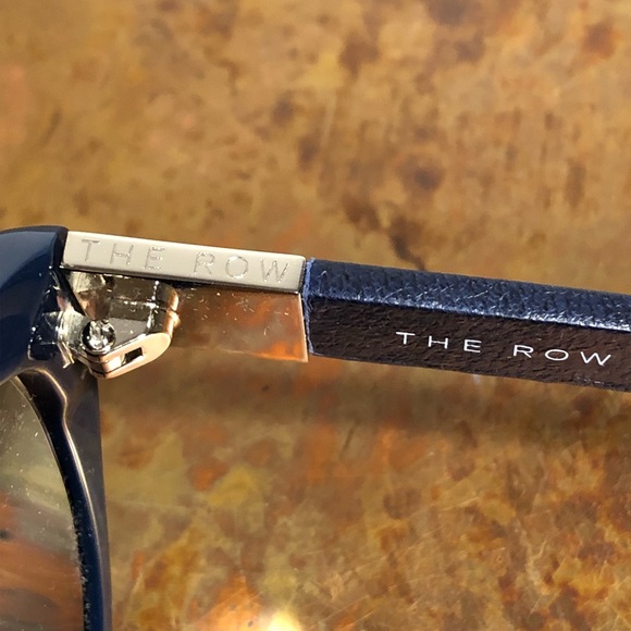 The Row x Linda Farrow Navy Sunglasses Cat eye - Picture 2 of 6